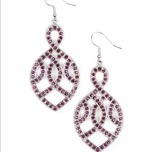 A Grand Statement purple earrings